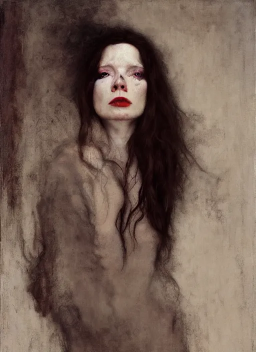 Image similar to danielle dax by jeremy lipking egon schiele gottfried helnwein