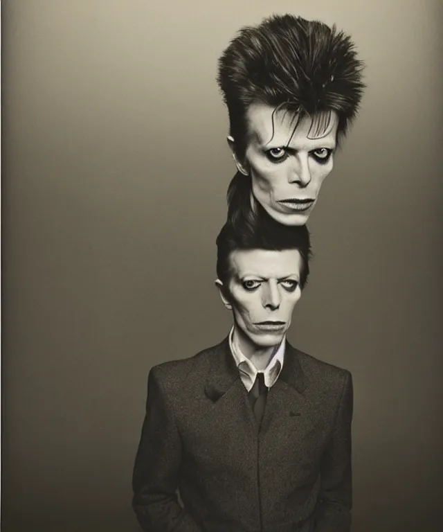 Image similar to a color photograph of david bowie, by carrie mae weems, intense, bold, exaggerated, overblown, hyperrealistic, ultra sharp, extra details, ultra high quality, trending on pinteresst