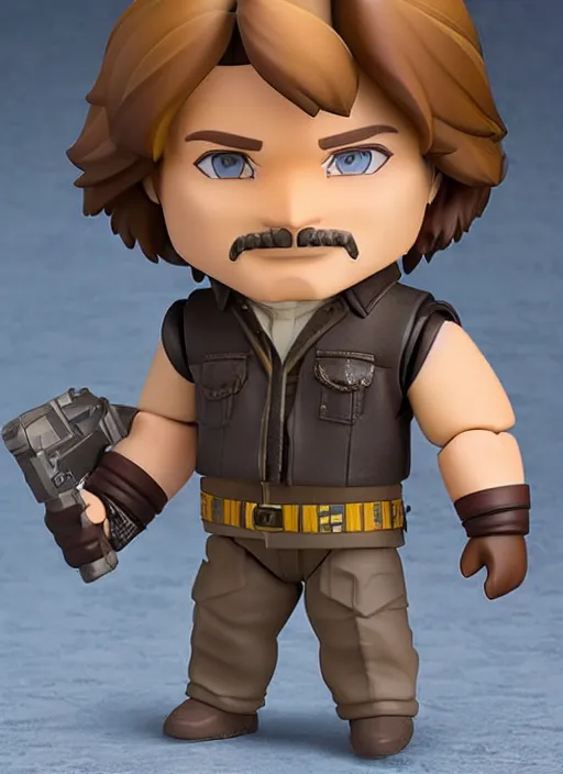 Image similar to kurt russel, a nendoroid of kurt russel figurine, john carpenters the thing, realistic face, detailed product photo