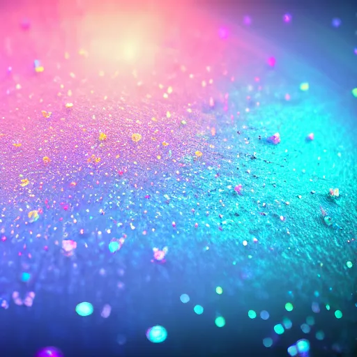 Prompt: iridescent particle on frozen diamonds, iperdetailed, artstation, render, 3 d tilt shift, 4 k, cinematic, icon