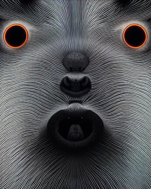 Prompt: portrait of funny giant cute eyes capybara, intricate abstract. intricate artwork, by tooth wu, wlop, beeple, dan mumford. concept art, psychedelic lighting, octane render, trending on artstation, greg rutkowski very coherent symmetrical artwork. cinematic, key art, hyper realism, high detail, octane render, 8 k, iridescent accents