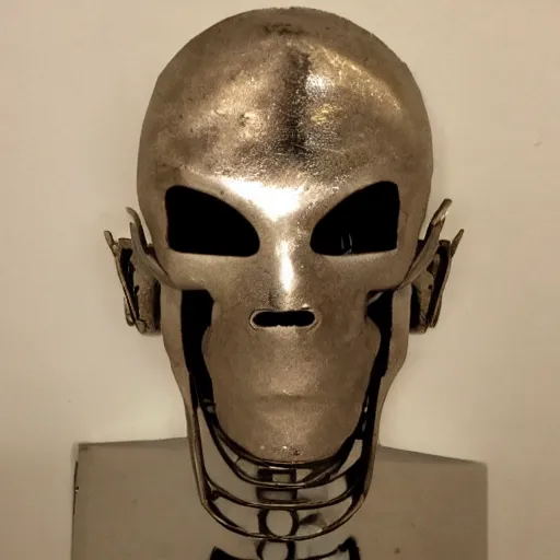 Image similar to metal human head