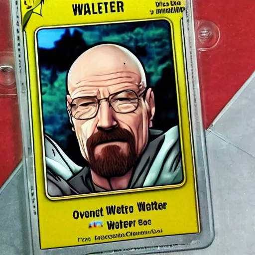 Image similar to walter white pokemon trading card