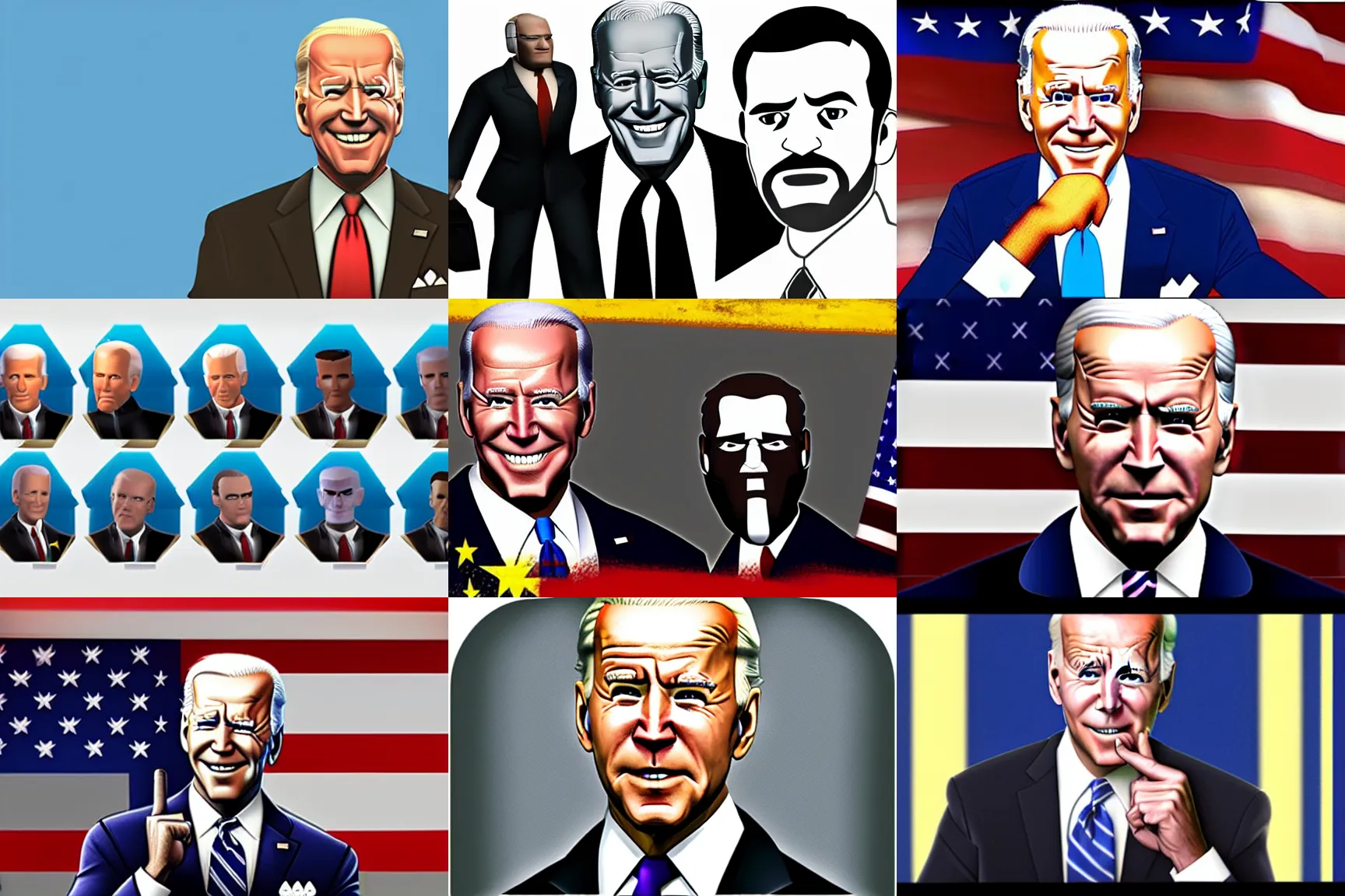 Prompt: joe biden team fortress 2 class