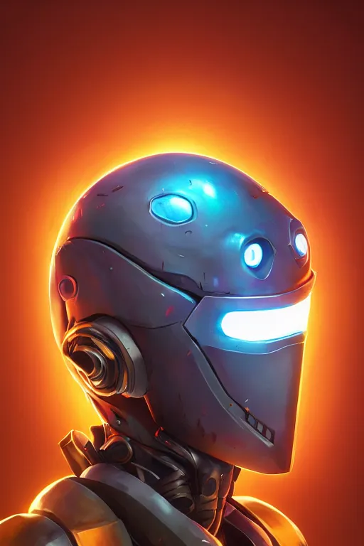 Image similar to epic mask helmet robot ninja portrait stylized as fornite style game design fanart by concept artist gervasio canda, behance hd by jesper ejsing, by rhads, makoto shinkai and lois van baarle, ilya kuvshinov, rossdraws global illumination radiating a glowing aura global illumination ray tracing hdr render in unreal engine 5