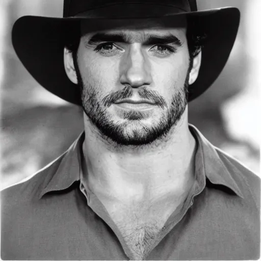 Prompt: Polaroid image of Henry Cavill as Indiana Jones