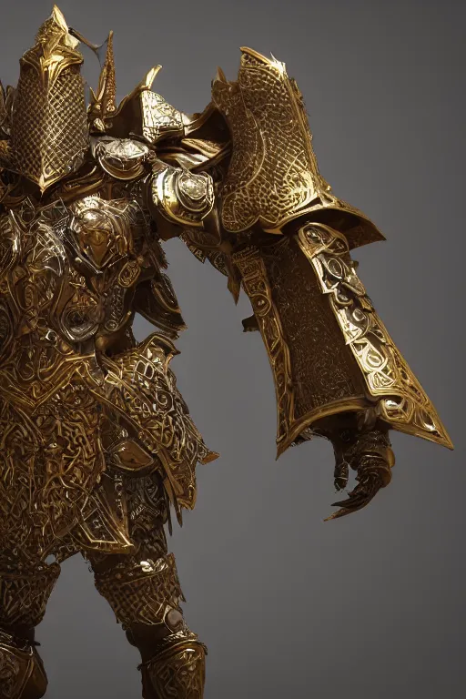 Image similar to a holy knight in ornate godly armor made of bone, harnessing holy light, vfx, particle effects, unreal engine 5, 8k octane render, God rays, post processing