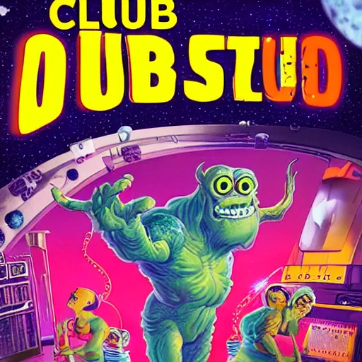 Image similar to Club-monster on steroids in space