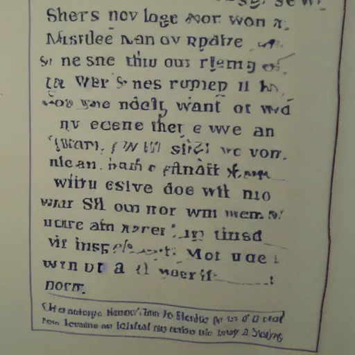 Image similar to a note made from newspaper clippings that says'she will sing again'