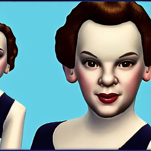 Prompt: judy garland in the sims