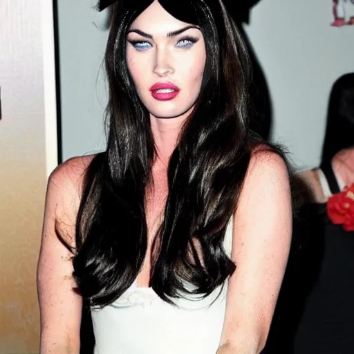 Prompt: megan fox with cat ears