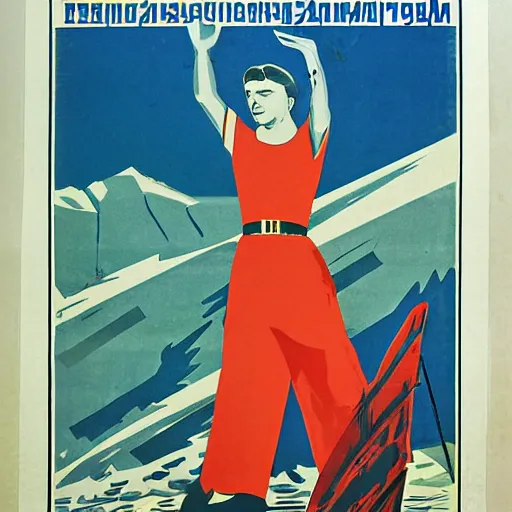 Prompt: soviet propaganda poster