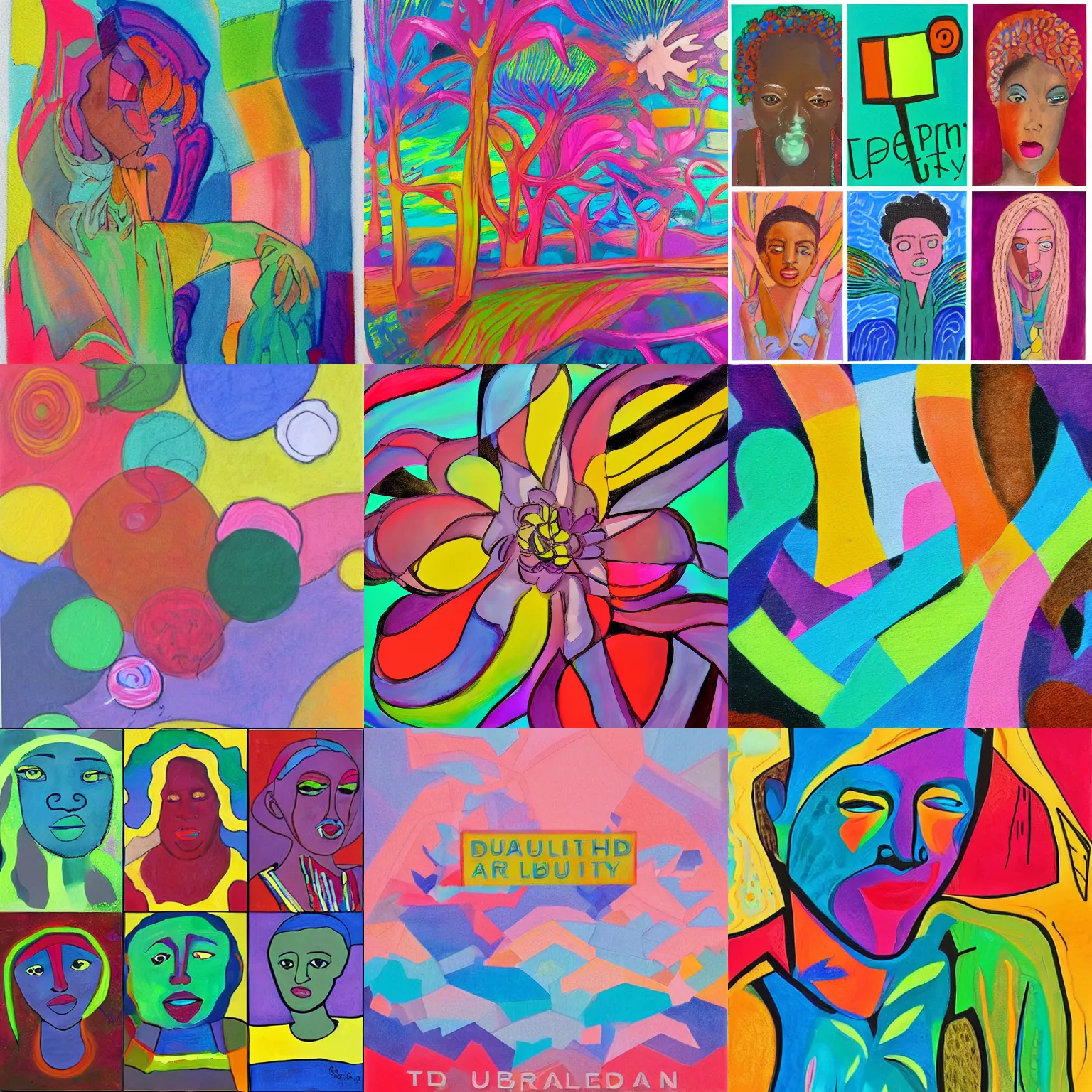 Prompt: art for the diversity and inclusion library. features openminded diverse people. colorful, beautiful, pastel art.