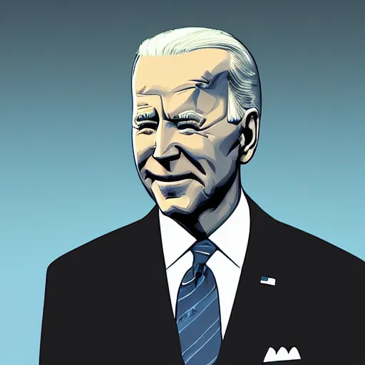 Image similar to Joe Biden in Disco Elysium, character portrait, elegant, digital art