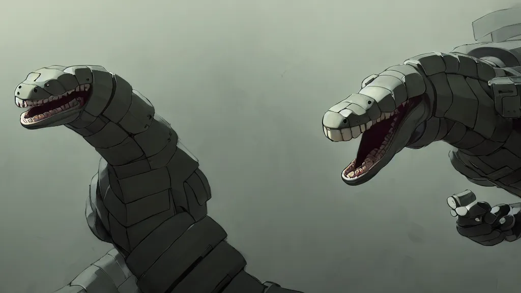 Prompt: protraitsnake from metal gear, studio ghibli, pixar and disney animation, sharp, rendered in unreal engine 5, highly detailed, digital painting, artstation, concept art, smooth, sharp focus, illustration, wide angle, artbook, wallpaper, splash art, promo art, dramatic lighting, art by artgerm and greg rutkowski and bo chen and jin xiaodi