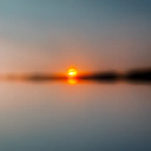 Prompt: close up shot of a water drop with reflection of a sunrise, hyper photographic, cinematic