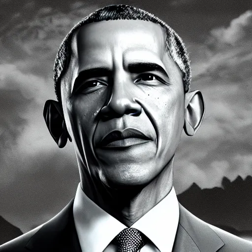 Prompt: Obama in Skyrim, 4k HDR