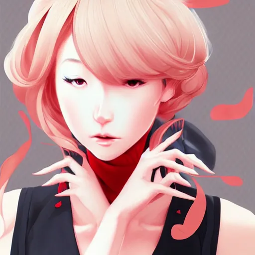 Image similar to Ann Takamaki, anime, elegant, 2d, ultra highly detailed, digital painting, smooth, sharp focus, artstation, pixiv, art by Ina Wong, art by Ilya Kuvshinov