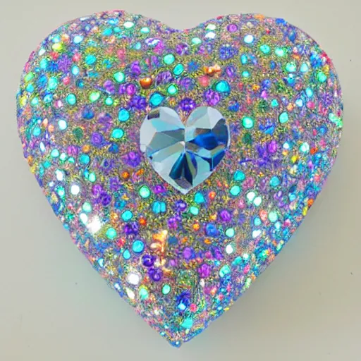 Image similar to crystal heart, love heart made of crystals shiny bright