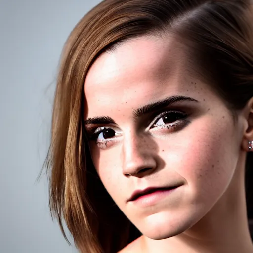 Prompt: portrait of emma watson, xf iq 4, f / 1. 4, iso 2 0 0, 1 / 1 6 0 s, 8 k, sense of depth, in - frame