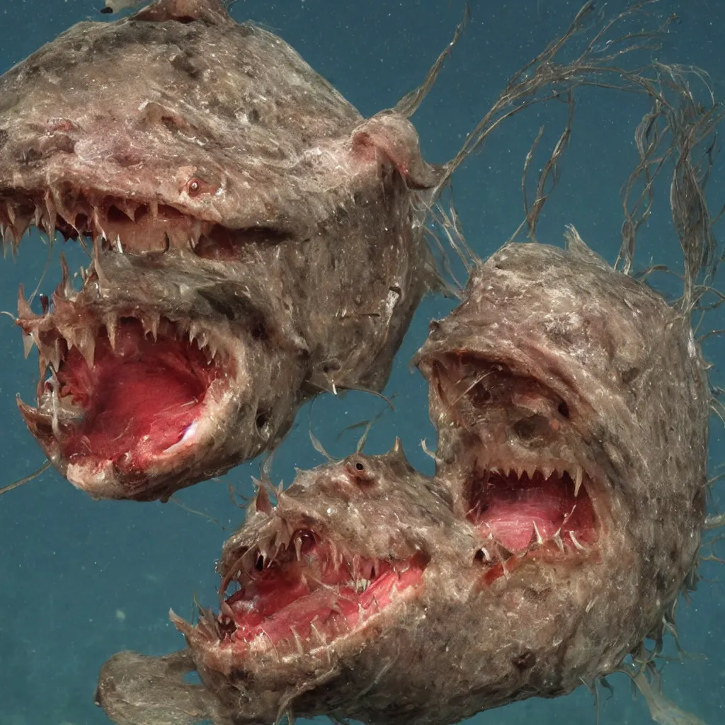 Prompt: horrifying angler fish