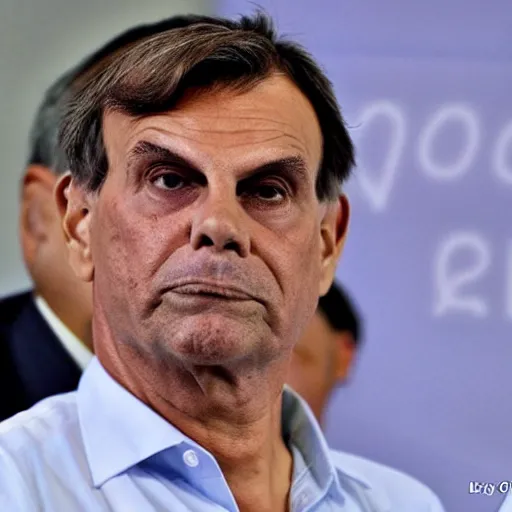 Image similar to hybrid baby of Bolsonaro and Lula