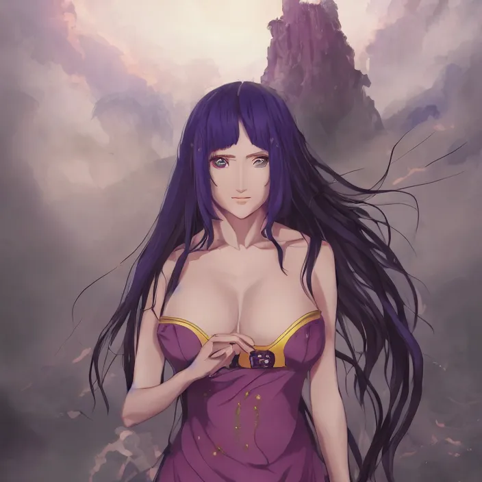 Prompt: The Portrait of Medea of Colchis, Anime Fantasy Illustration by Tomoyuki Yamasaki, Kyoto Studio, Madhouse, Ufotable, trending on artstation