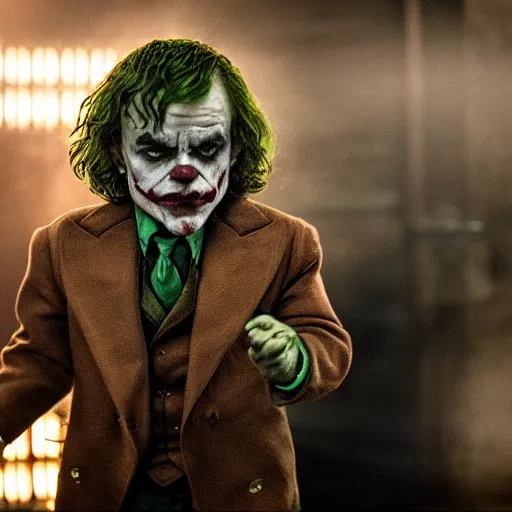 Prompt: stunning awe inspiring peter dinklage as the joker movie still 8 k hdr atmospheric lighting