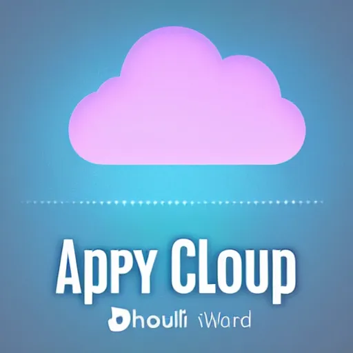 Image similar to happy cloud app logo, digital art, award winning