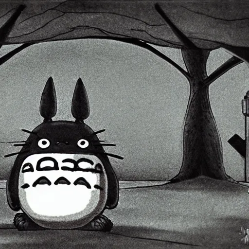 Image similar to electron microscope photograph of Totoro