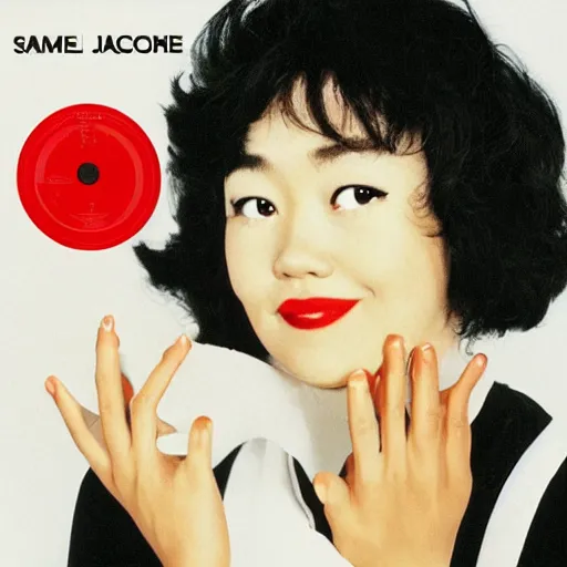 Prompt: plastic love by samuel jackson album cover, mariya takeuchi