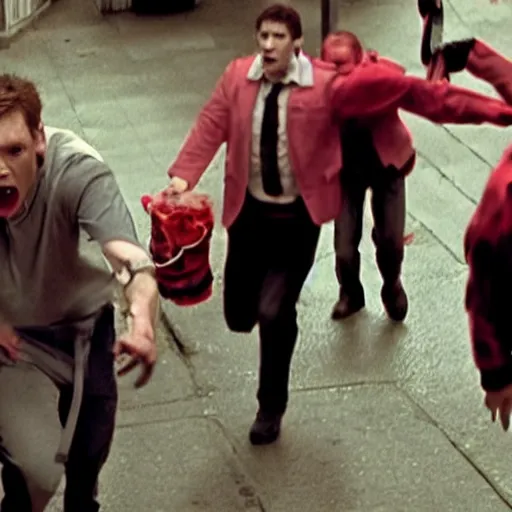 Image similar to Live Action Still of Jerma in Shaun of the Dead, real life, hyperrealistic, ultra realistic, realistic, highly detailed, epic, HD quality, 8k resolution, body and headshot, film still