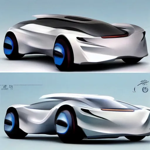 Prompt: concept car from the year 2050