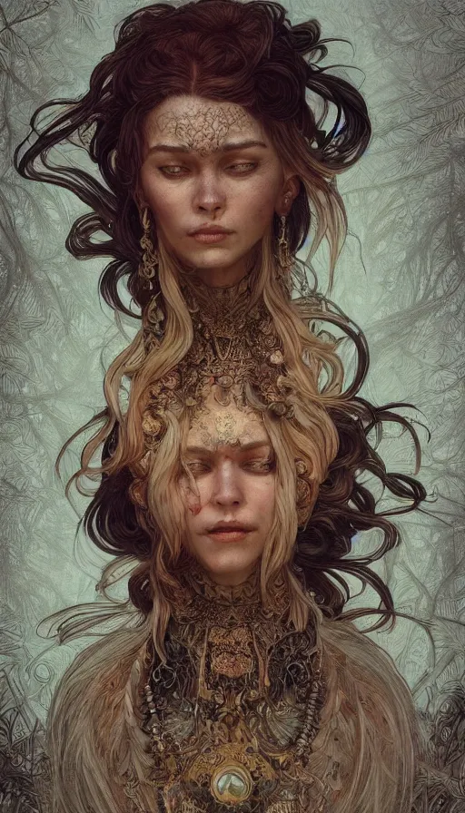 Image similar to baba yaga, sweaty, intricate fashion clothing, insane, intricate, highly detailed, digital painting, artstation, concept art, smooth, sharp focus, illustration, Unreal Engine 5, 8K, art by artgerm and greg rutkowski and alphonse mucha