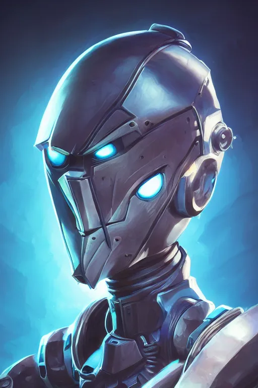 Image similar to epic mask helmet robot ninja portrait stylized as fornite style game design fanart by concept artist gervasio canda, behance hd by jesper ejsing, by rhads, makoto shinkai and lois van baarle, ilya kuvshinov, rossdraws global illumination radiating a glowing aura global illumination ray tracing hdr render in unreal engine 5