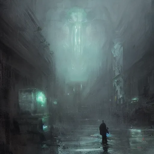 Prompt: cthulhu by jeremy mann