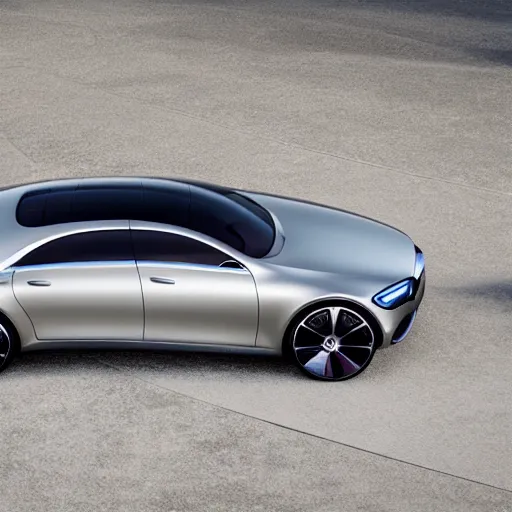 Image similar to Mercedes Benz concept car, four door