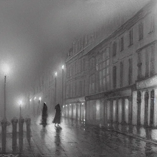 Image similar to on a dark winter's day, when the fog hung so thick and heavy in the streets of London that the lamps were lighted and the shop windows blazed with gas as they do at night, an odd-looking little girl sat in a cab with her father and was driven rather slowly through the big thoroughfares , night time, soft lighting, oilpaint, insane details, 8k