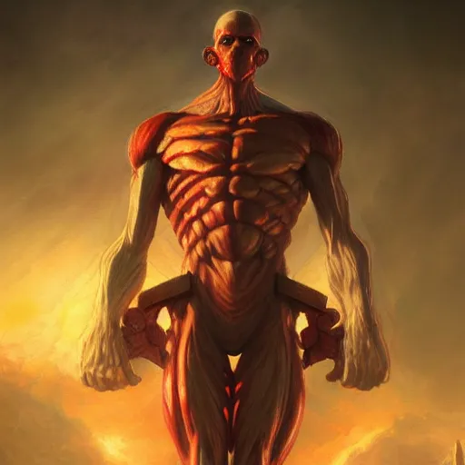 founding titan from attack on titan ( shingeki no, Stable Diffusion