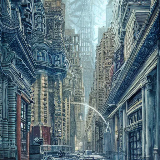 Image similar to city made out of flesh, 1 9 2 0 ’ s colored pencil, highly detailed, highly accurate, abstract art, deep aesthetic, 8 k, highly ornate intricate details, cinematic lighting, rich colors, ray tracing, hyperrealistic, photorealistic, cinematic landscape, trending on artstation,