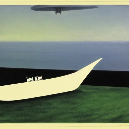 Image similar to Zeppelin by Edward hopper