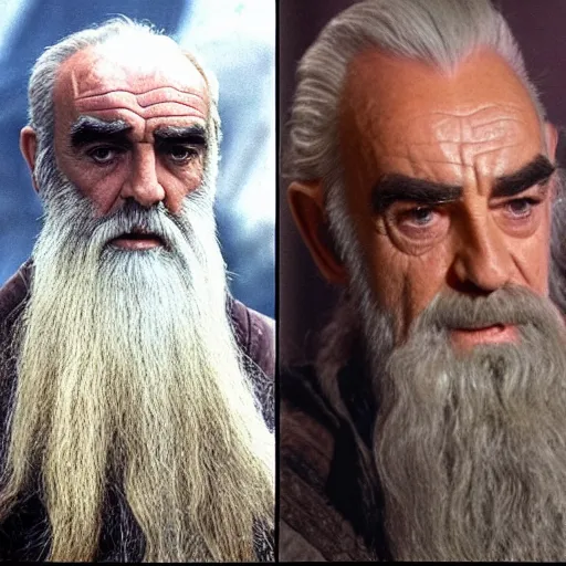Image similar to Sean Connery as Saruman