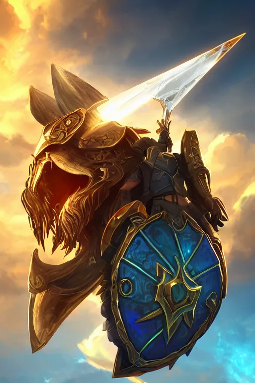 Image similar to shield fantasy epic legends game icon stylized digital illustration radiating a glowing aura global illumination ray tracing hdr fanart arstation by ian pesty and katarzyna da „ bek - chmiel