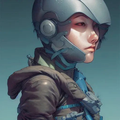 Image similar to prompt : stealthy rogue adventure character portrait soft light painted by james jean and katsuhiro otomo and erik jones, inspired by akira anime, smooth face feature, intricate oil painting, high detail illustration, sharp high detail, manga and anime 1 9 9 9