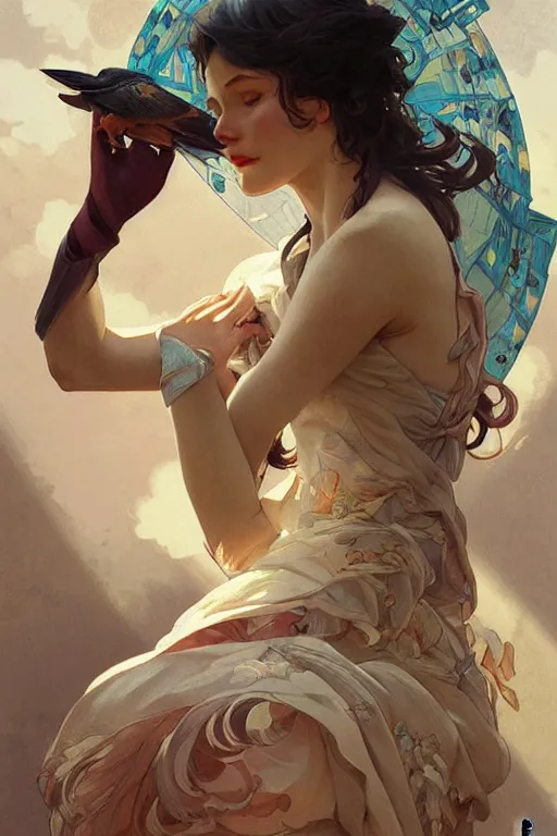 Prompt: ultra realistic illustration, mid century european girl, eclectic, elegant, highly detailed, digital painting, concept art, smooth, sharp focus, illustration, art by artgerm and greg rutkowski and alphonse mucha