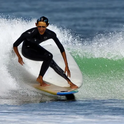 Image similar to obama surfing