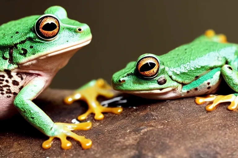 Image similar to photograph of a frog merchant.