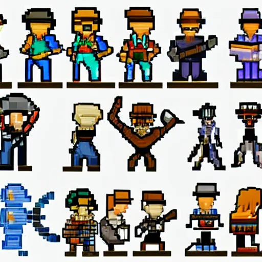 Prompt: 2 d video game character sprite rpg pixel art