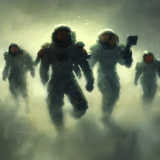 Image similar to space miners in the style of craig mullins, ruan jia, kentaro miura, greg rutkowski, loundraw