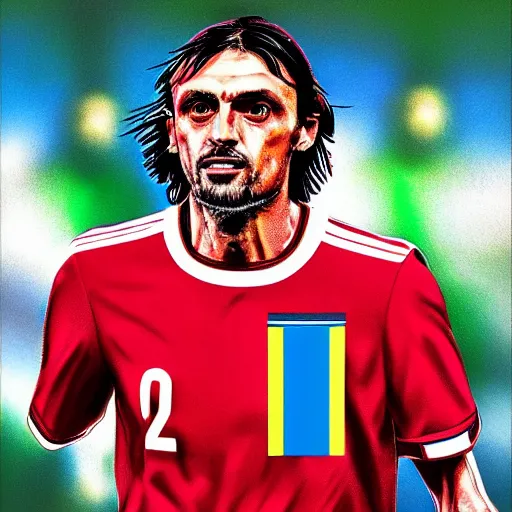 Image similar to paolo maldini italia, digital art